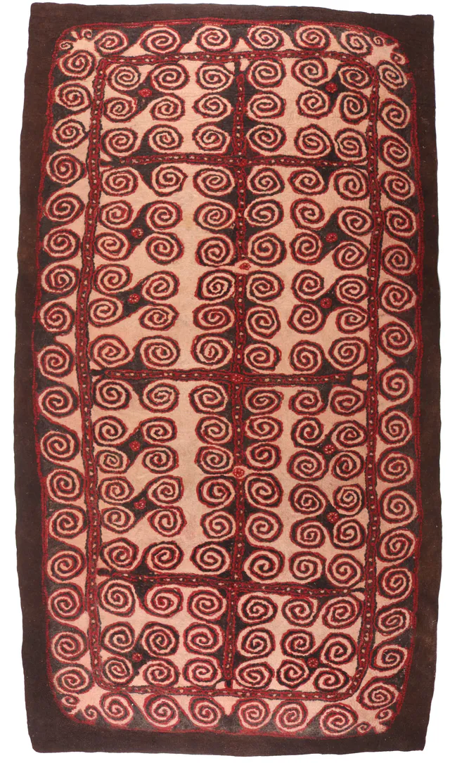 Felt Persian called Namad Rug double sided, 380 × 212 cm