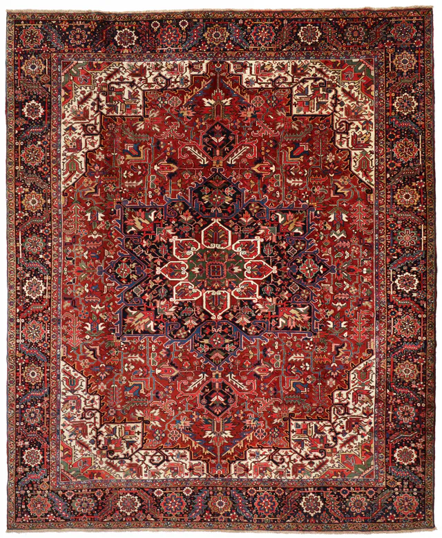 Persian Red Heriz Rug, 410 × 332 cm