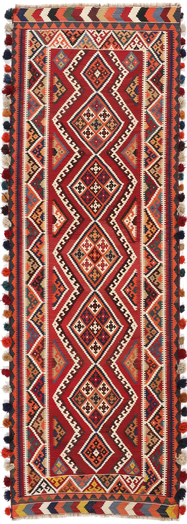 Kashgai / Qashgai Kilim runner, 413 × 135 cm