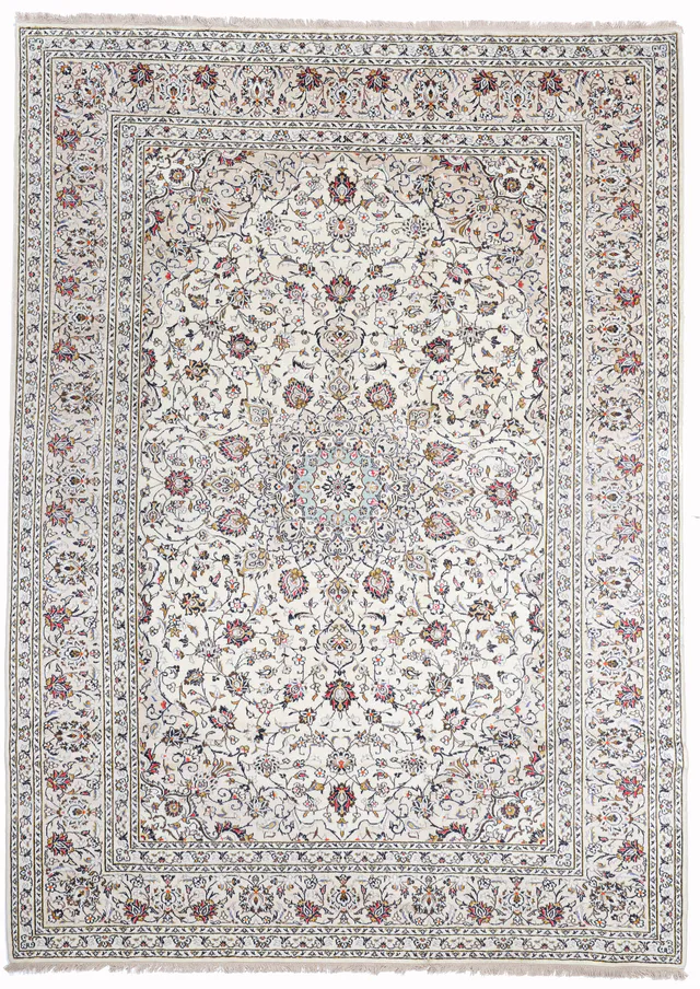 Persian Kashan / Keshan Rug – 11'2 x 8, 344 × 245 cm