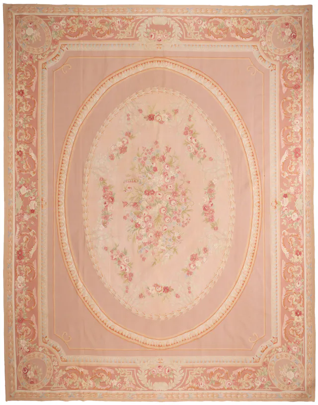 Floral Design Aubusson Rug, 471 × 367 cm
