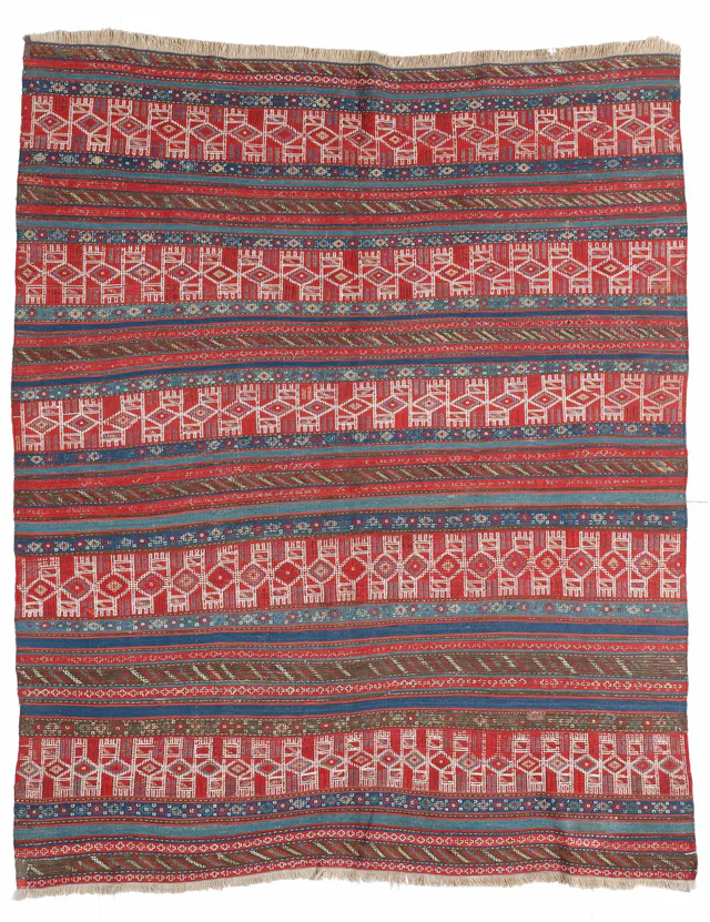Antique Verni Kilim, 233 × 170 cm