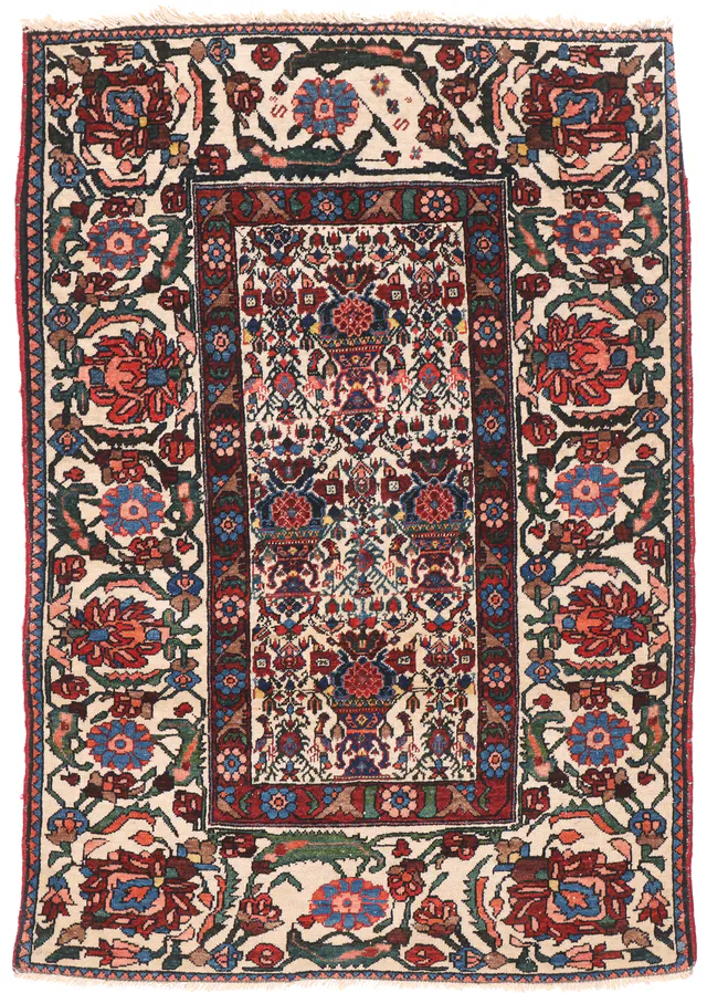 Antique Abadeh Rug – circa 1920, 100 × 67 cm