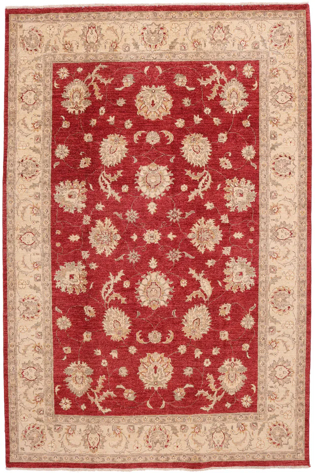 GAROUS / ZIEGLER DESIGN RUG – Red, 293 × 194 cm