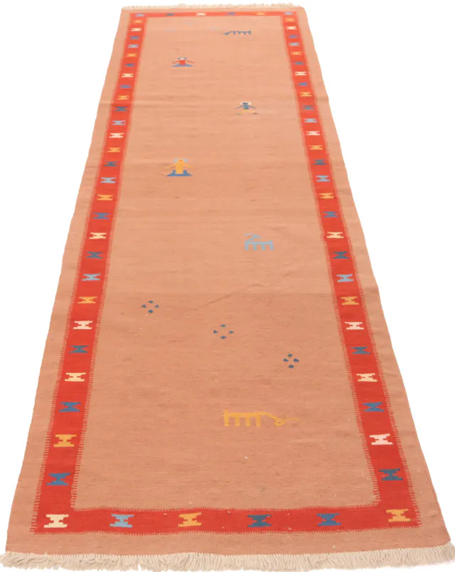 Gabbeh Kilim Runner, 300 × 85 cm