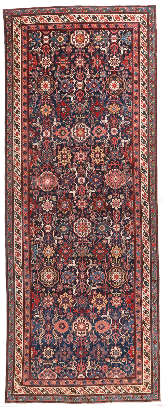 Antique Azerbaijan Rug – circa 1870, 467 × 181 cm