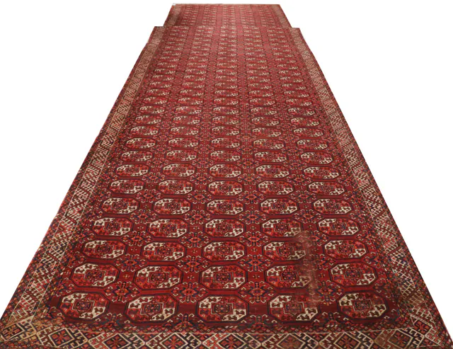 Traditional Afghan Rug, 708 × 244 cm