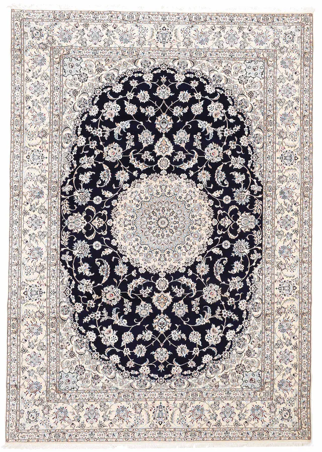 Persian Fine Nain 9 La With Silk Highlights, 360 × 250 cm