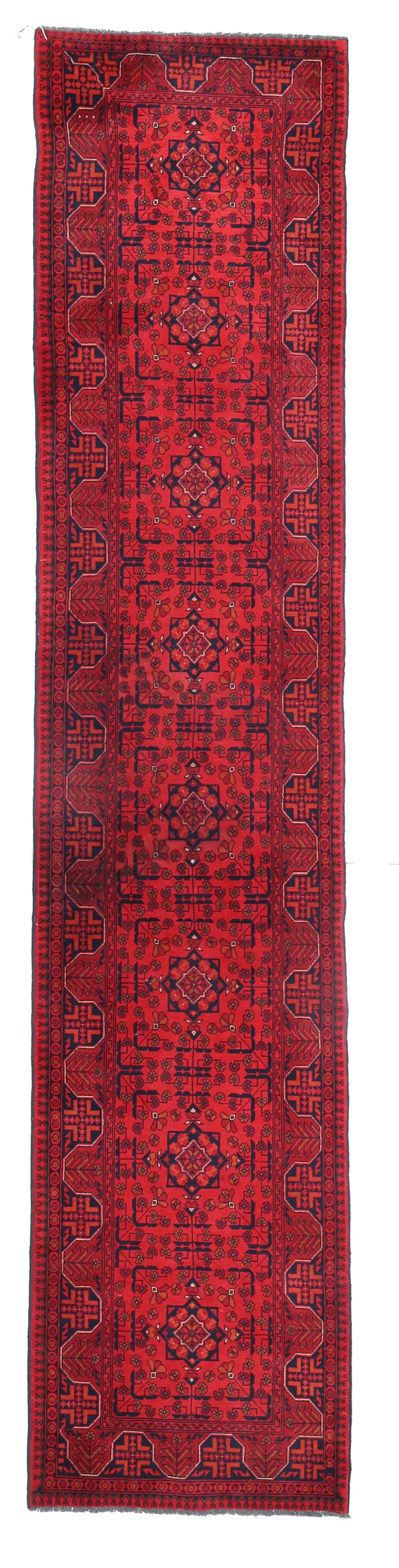 Khal Mohammad Afghan Runner Rug, 389 × 76 cm