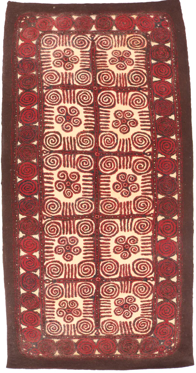 Felt Persian called Namad Rug double sided, 415 × 215 cm