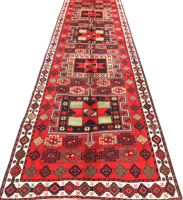 Kurdi Ghouchan Rug Runner, 460 × 156 cm