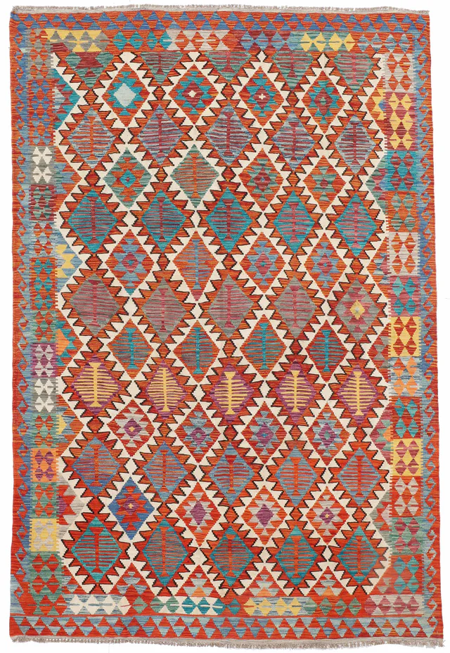 Shirvan Multicoloured Kilim in, 295 × 200 cm