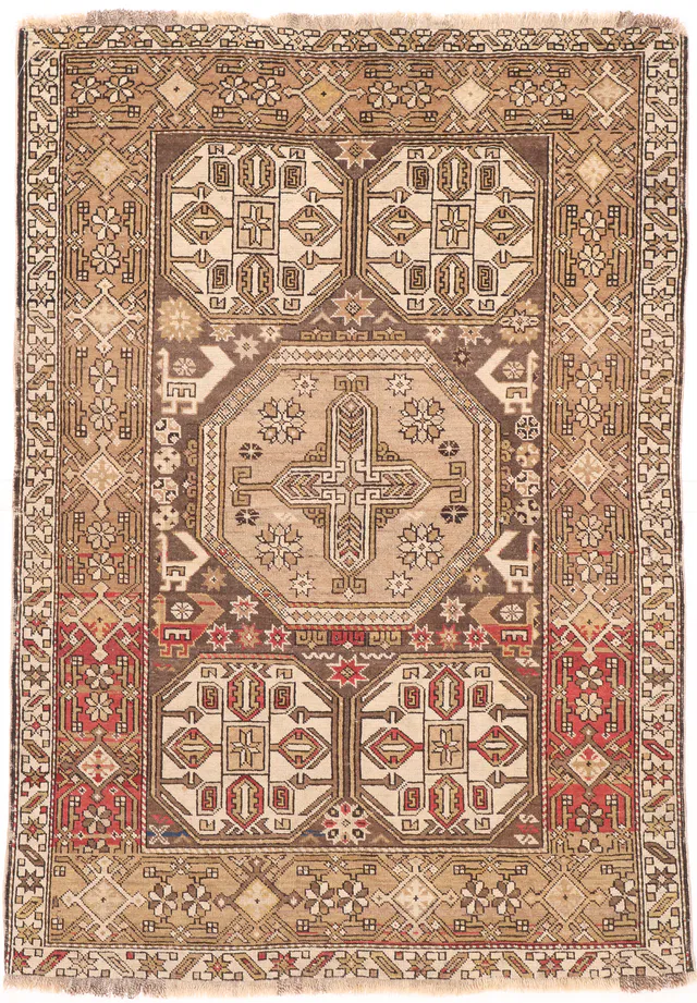 Caucasian antique Shirvan rug – circa 1910, 159 × 111 cm
