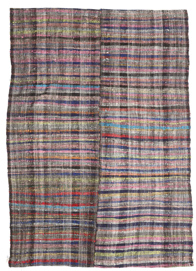 Kurdish Grey Kilim, 263 × 174 cm