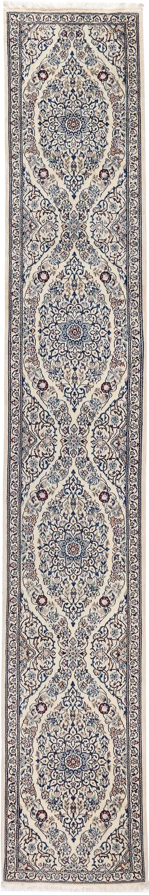 Persian Nain 6La with silk highlights, 403 × 62 cm
