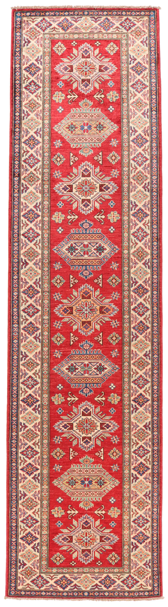 Caucasian / Kazak Design Runner Rug, 308 × 77 cm