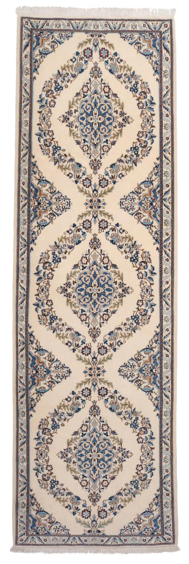 Persian Nain 6La with silk highlights, 315 × 95 cm