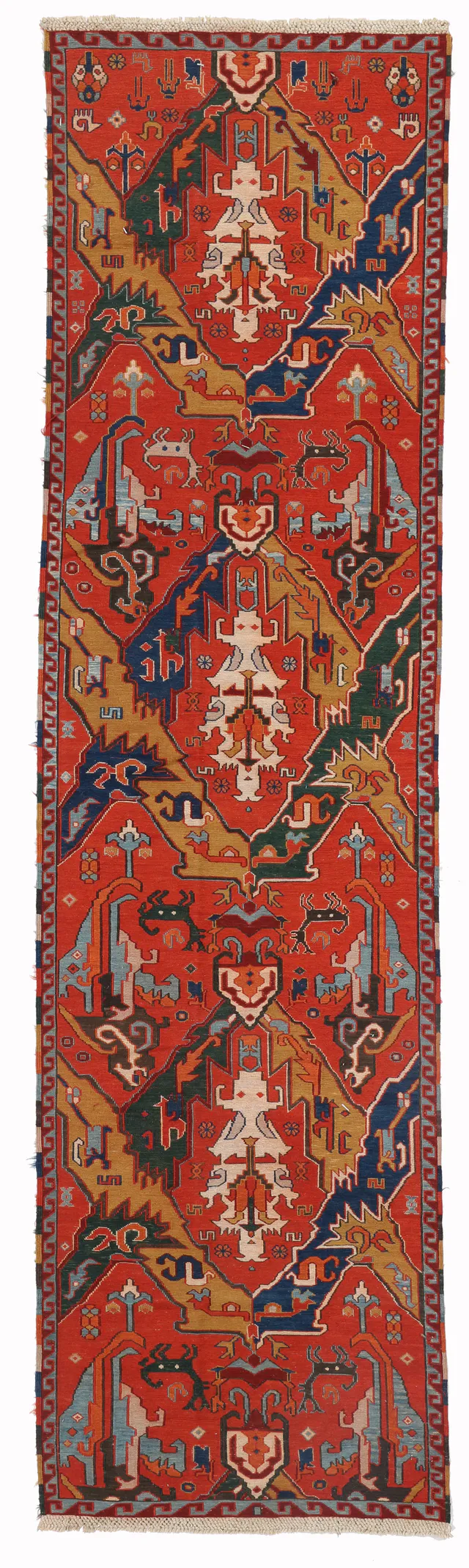 Sumak / Soumak Design Kilim Runner, 312 × 78 cm