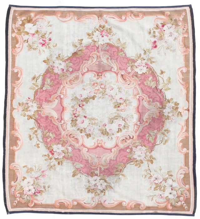 Antique Aubusson Rug circa 1800, 180 × 160 cm