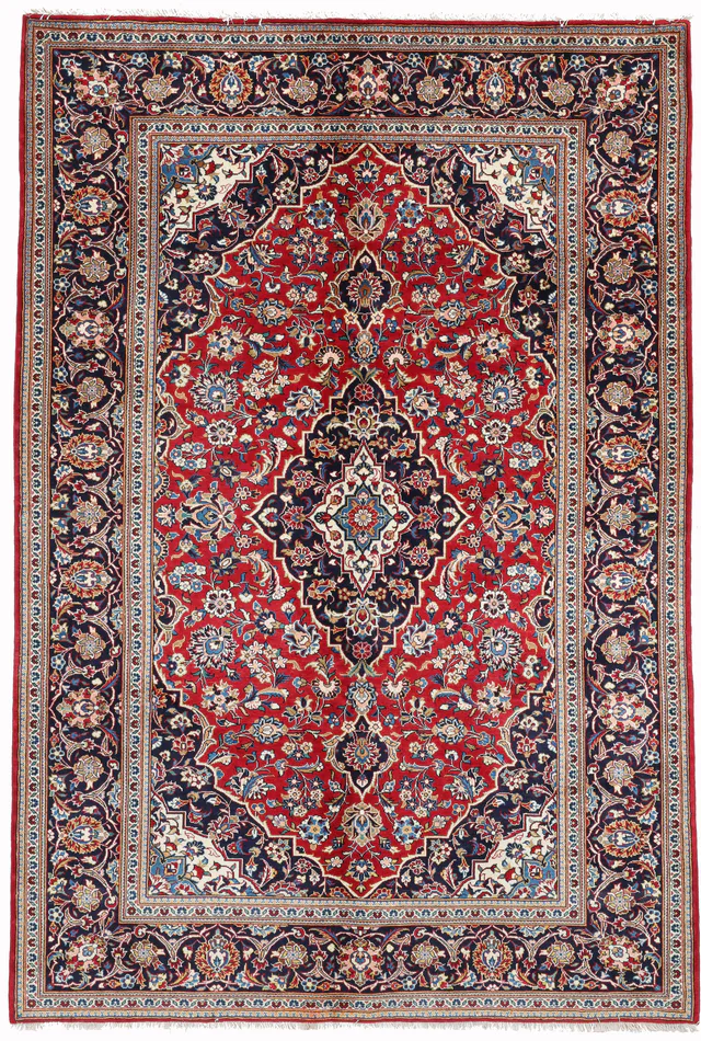 Persian Kashan / Keshan Rug Red, 312 × 197 cm