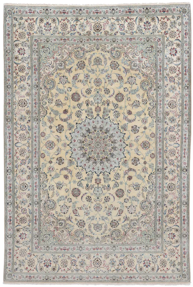 Nain Fine 6La Rug with Silk Highlights, 255 × 168 cm