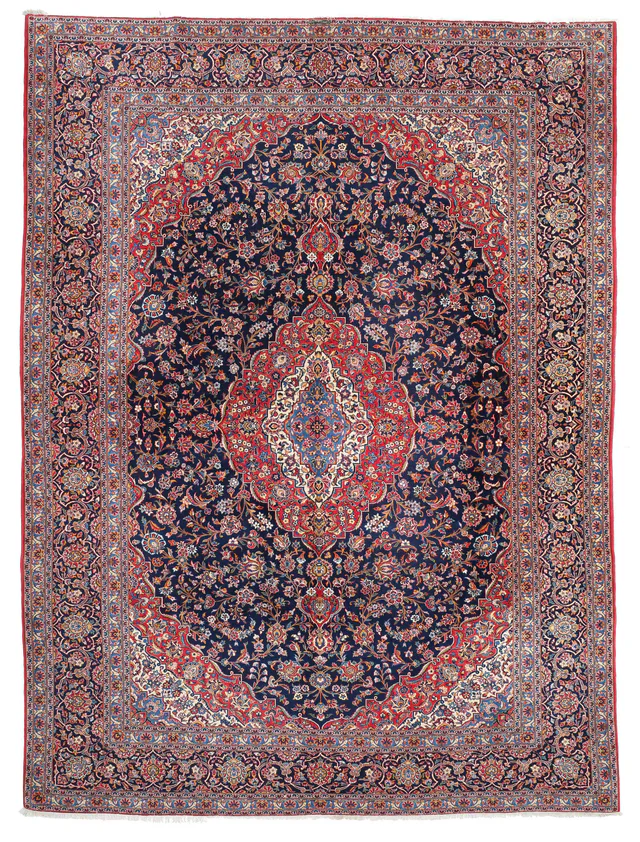 Keshan/Kashan Design Rug, 416 × 296 cm