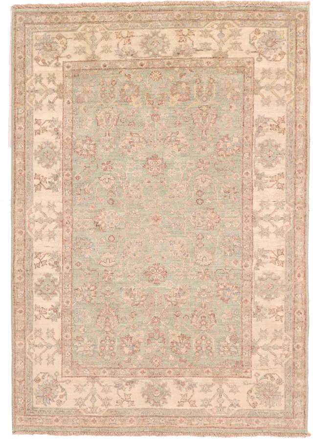 Garous / Ziegler design Rug – Light Green 6 x 4, 183 × 119 cm