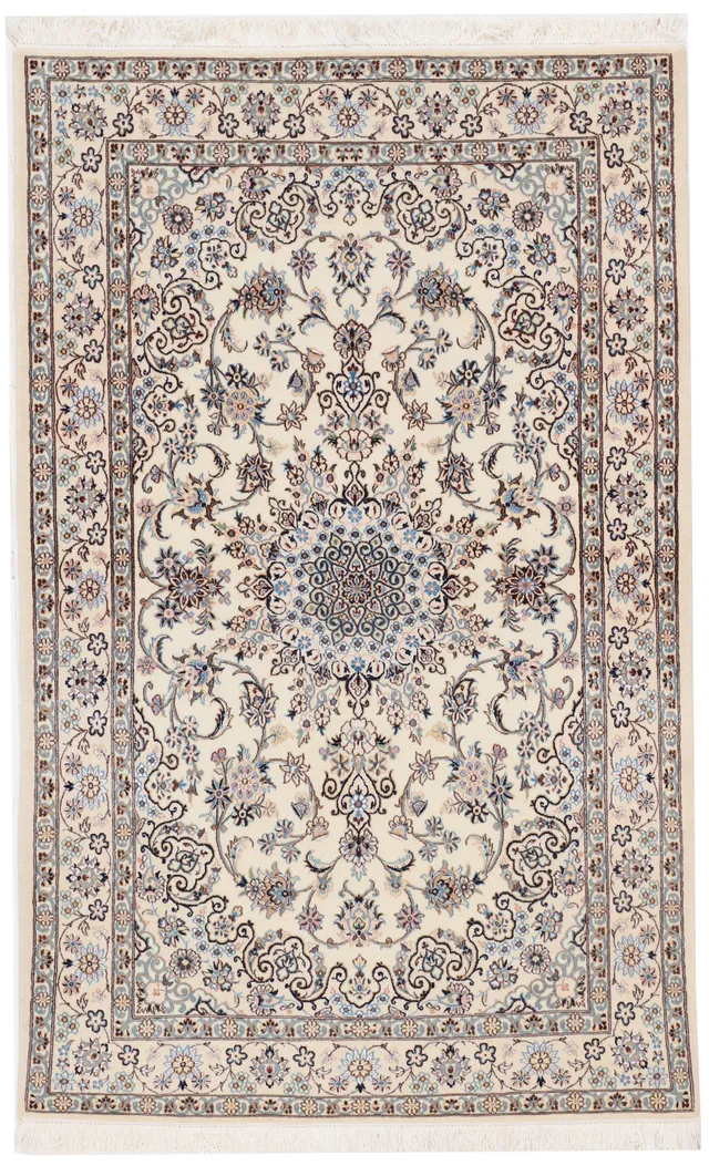 Persian Nain Rug, 202 × 127 cm
