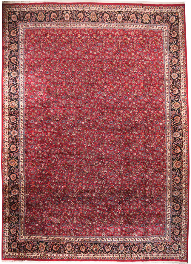 Oriental Mashad Fine circa 1950, 640 × 472 cm