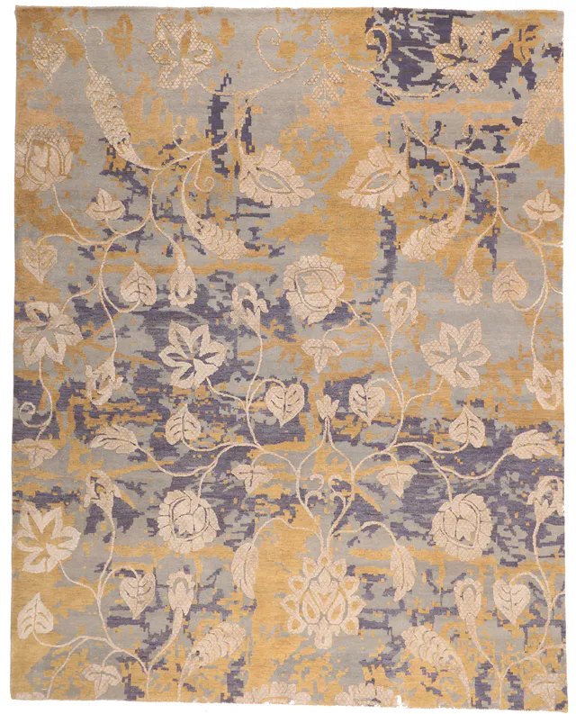 Contemporary modern park bamboo silk rug, 300 × 250 cm
