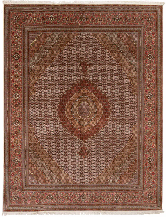 Tabriz Mahi Design Rug, 397 × 300 cm