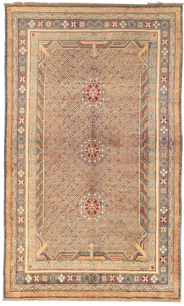 Khotan Samarkand Design Part Silk, 319 × 193 cm