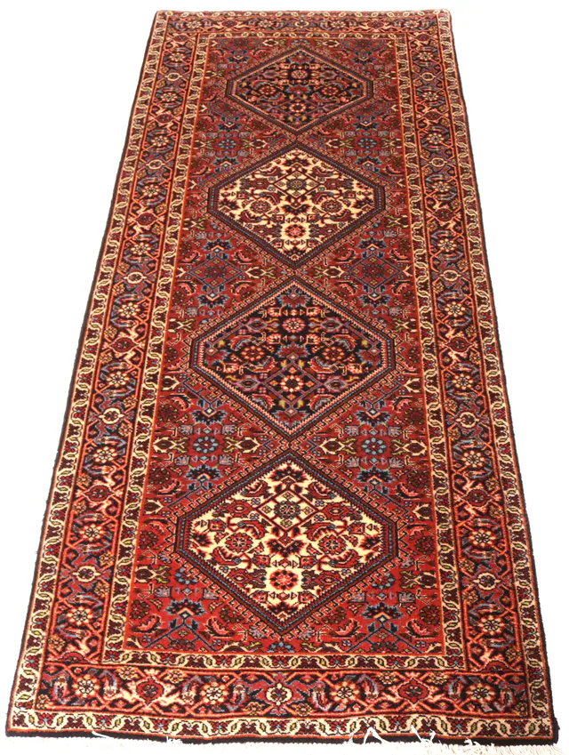 Persian Bidjar Runner – Red, 184 × 76 cm