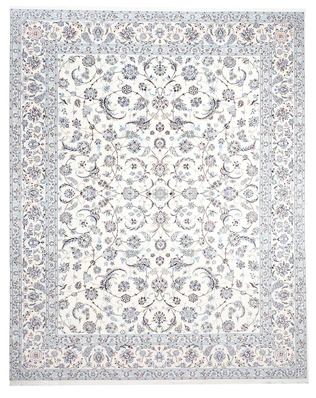Fine Nain 6La Rug with Silk Highlights – 13'3 x 10, 406 × 306 cm