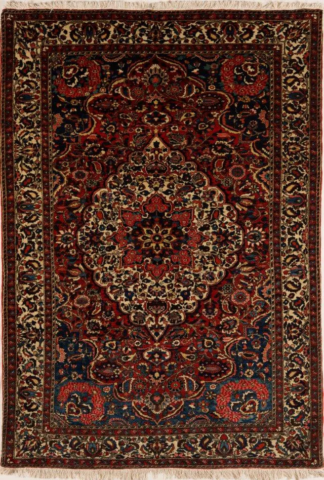 Antique Bakhtiar (Chaleshotor) Rug – circa 1910, 207 × 142 cm