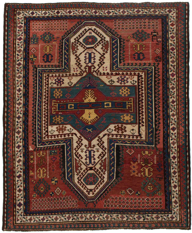 Caucasian Kazak design, 188 × 155 cm