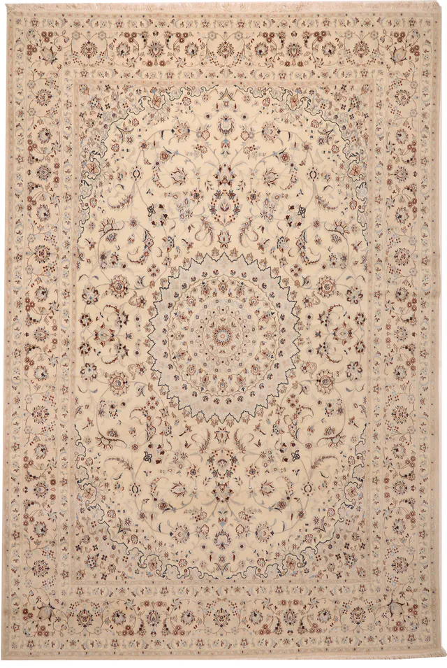 PERSIAN NAIN RUG WITH SILK HIGHLIGHTS, 442 × 301 cm