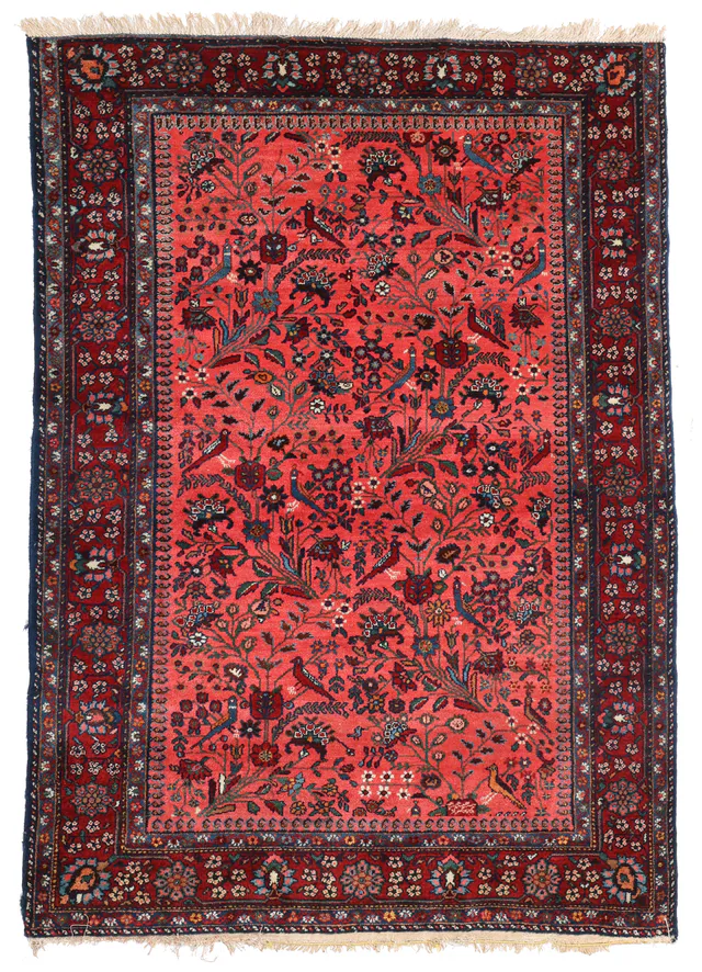 Persian Lilihan Rug, 186 × 134 cm