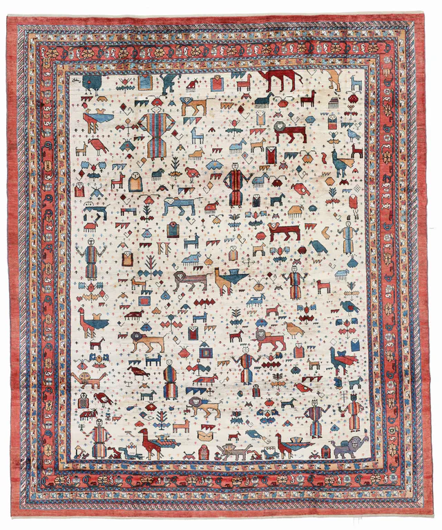 Fine Persian Baharlou / Kashgai rug, 300 × 251 cm