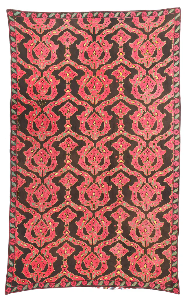 Suzani Uzbek Kilim, 237 × 143 cm