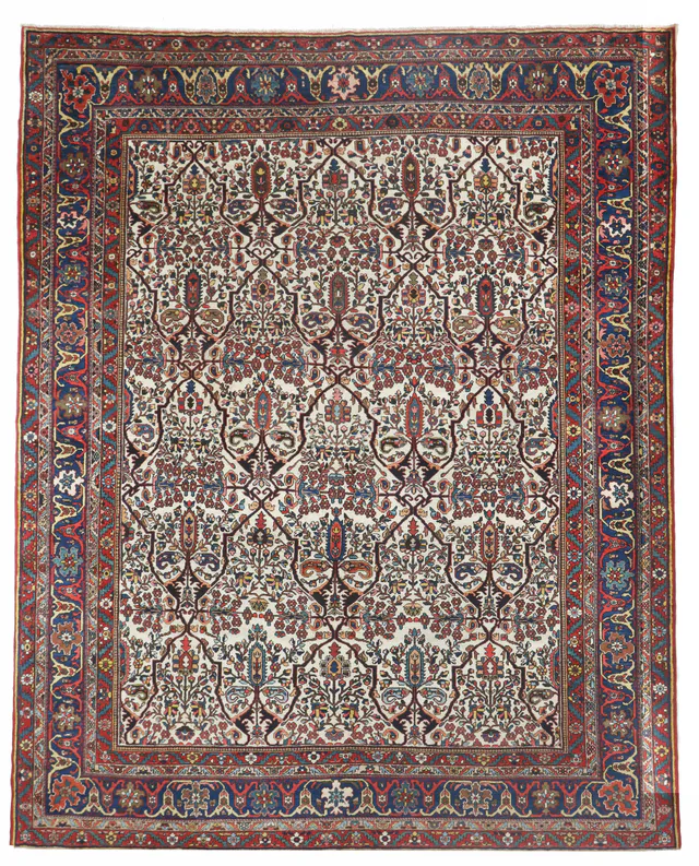 Bakhtiar Antique Rug, 400 × 332 cm