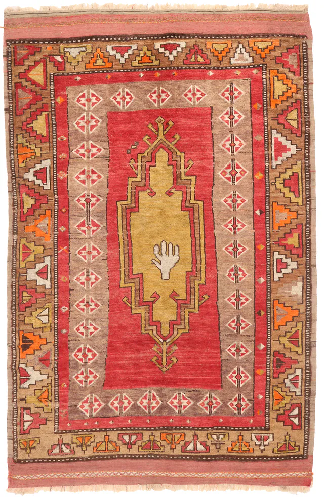Anatolian Antique Rug – circa 1910, 212 × 137 cm