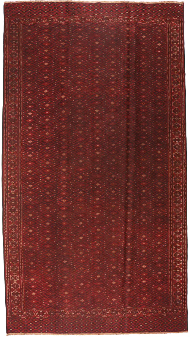 Turkmen/Turkoman Kilim Design, 377 × 205 cm