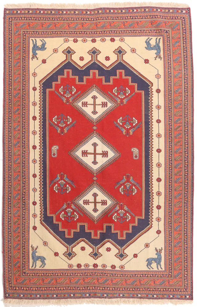 Sumak Weave, 198 × 133 cm