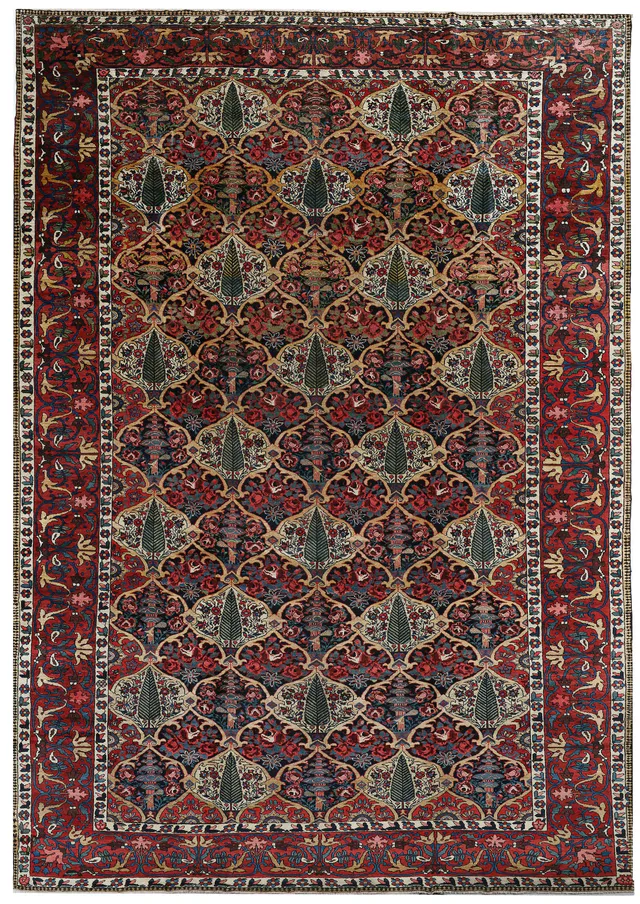 Persian Bakhtiar Rug – circa 1900, 462 × 315 cm