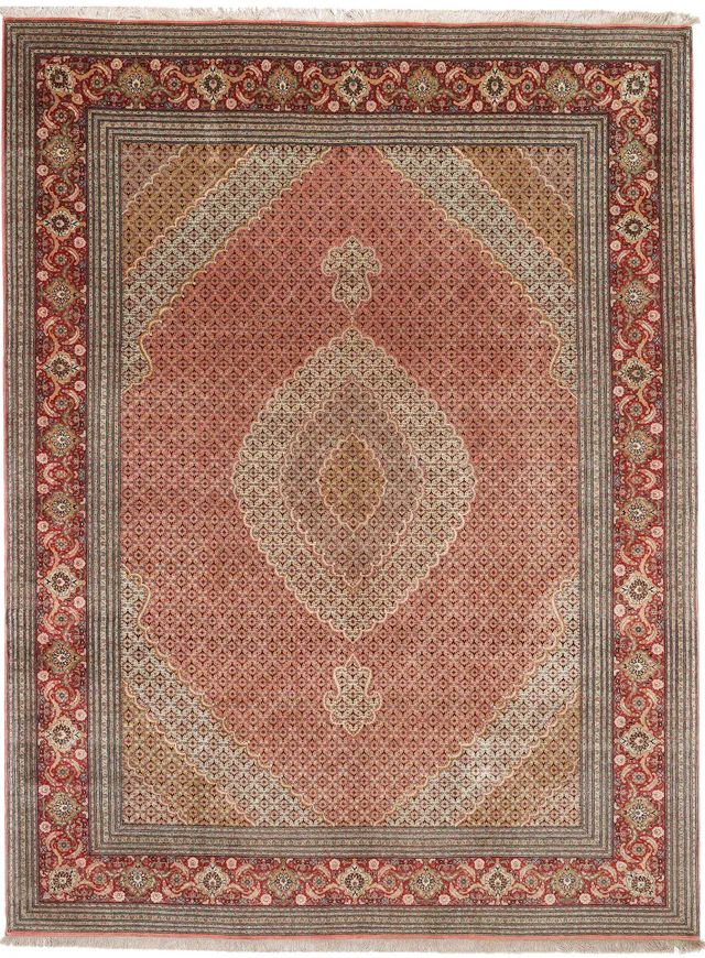 Tabriz Mahi Design rug, 394 × 303 cm