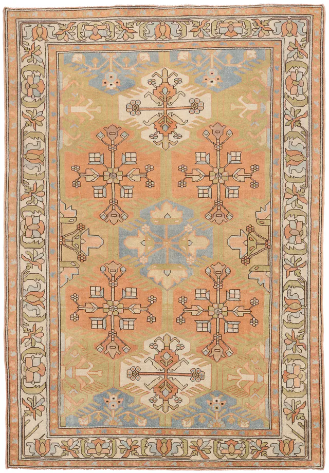 Persian Vintage Bakhtiar Rug, 217 × 145 cm