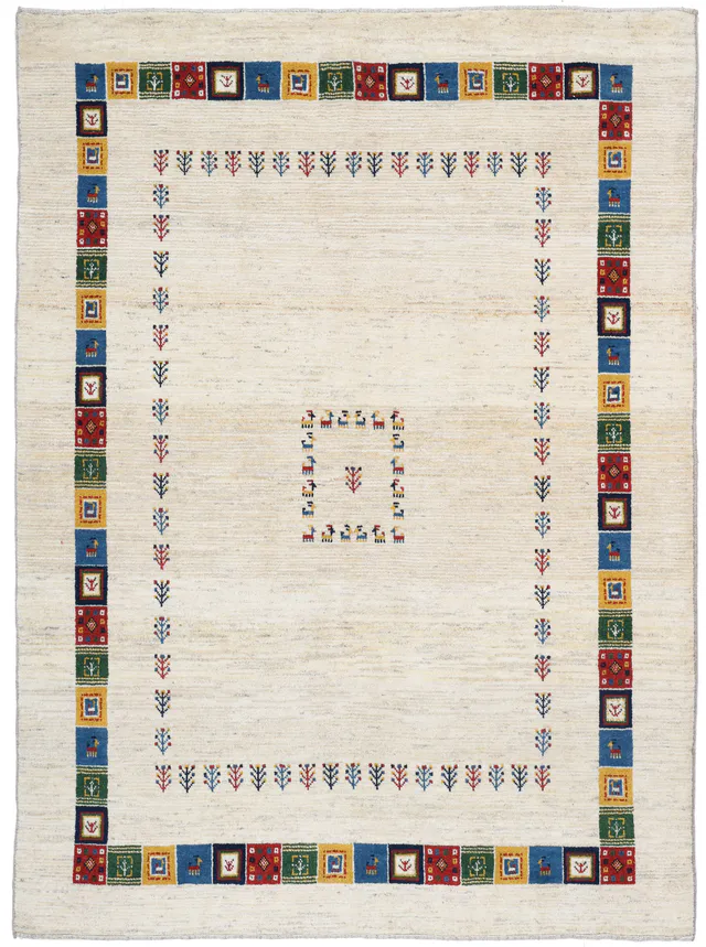Decorative Gabbeh Beige, 246 × 181 cm