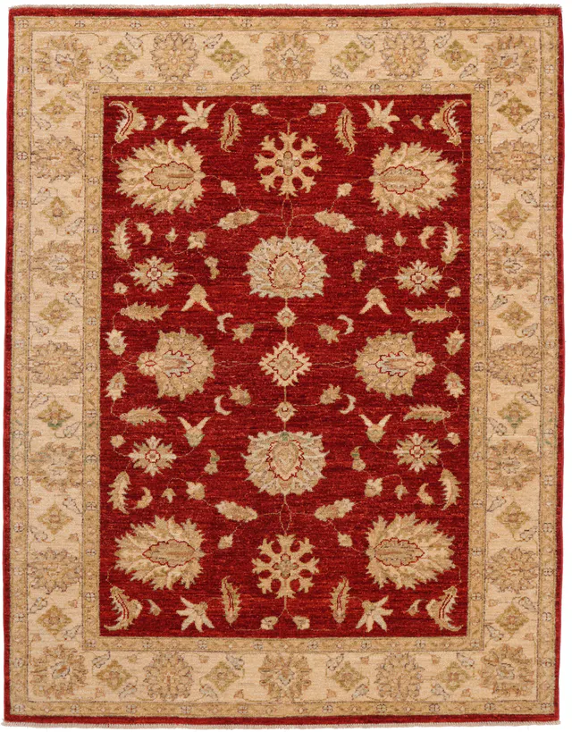 Squared Garous / Ziegler design Rug – Red, 180 × 140 cm
