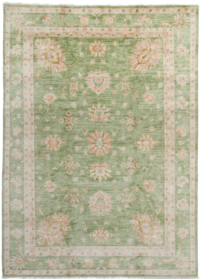 Green Garous Design Rug, 292 × 197 cm